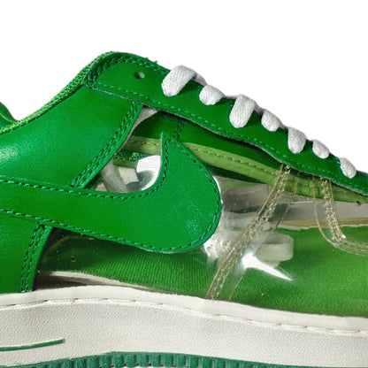 NIKE " AIR FORSE 1 TRANSPARMENT INVISIBLE" / CLEAR GREEN