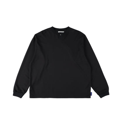 SNAP HENLY L/S TEE / BLACK