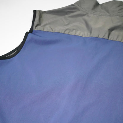 "USED" SS00s Prada Sport Nylon BACK MESH VEST /Gel Grey & Blue / 表記 56 (XL)