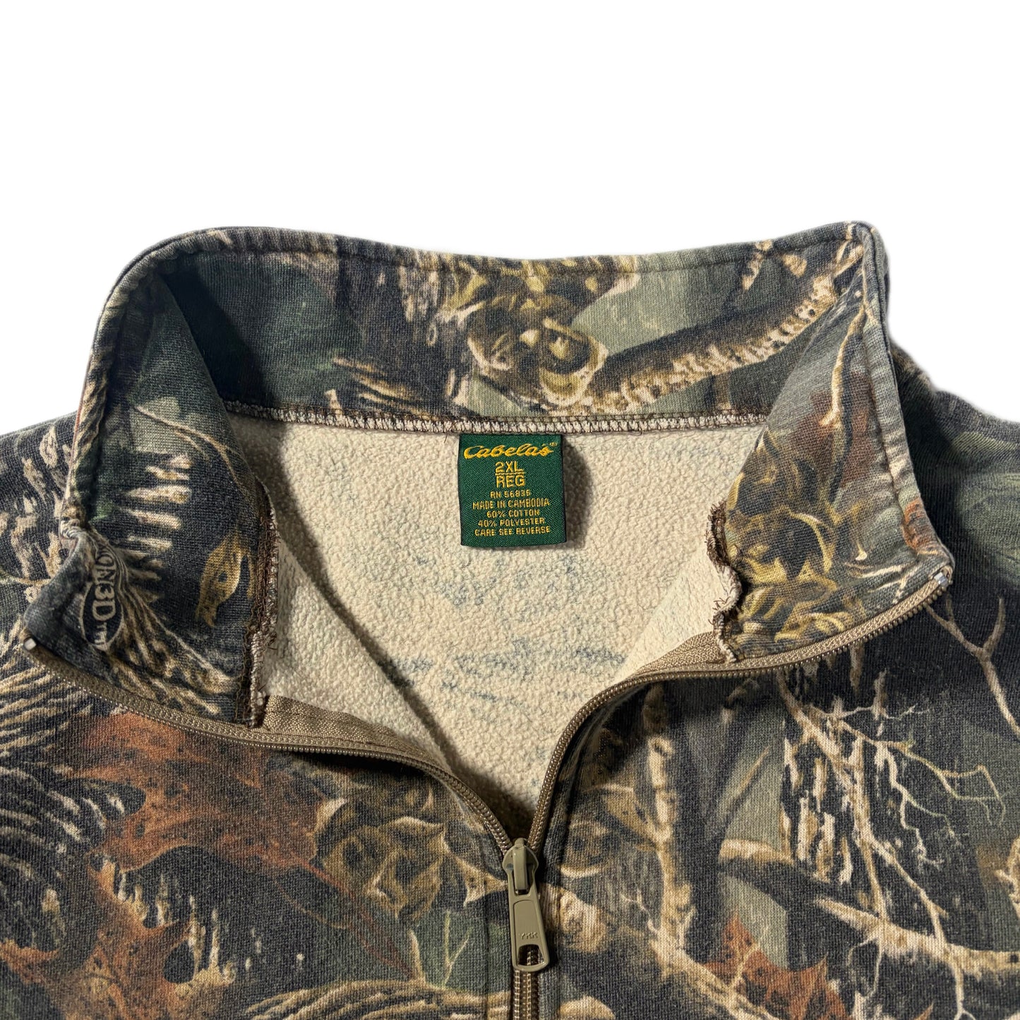 "CABELA'S HAL ZIP / REAL TREE CAMO/  表記XXL