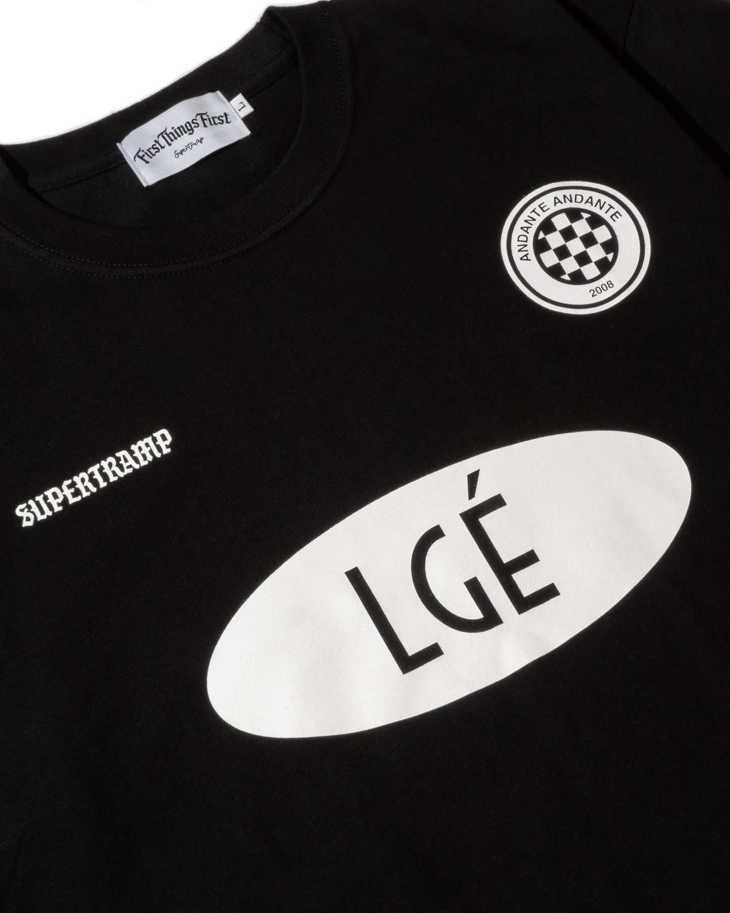 42 FIELD VINTAGE by SUPERTRAMP ANDANTE ANDANTE | O.G TEE SHIRTS Black