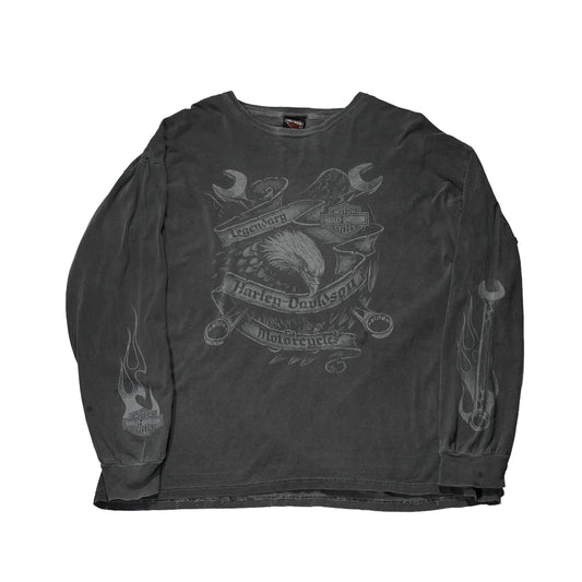 "USED" HARLEY-DAVIDSON L/S TEE / 表記XL