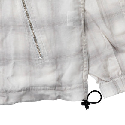 Zip Anorak Shirt / White Check