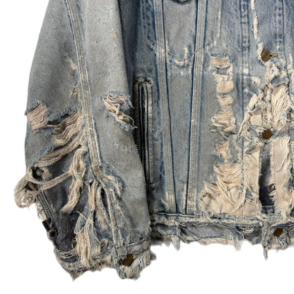 "OLD CARHARTT HARD CRASH DENIM JACKET/ DENIM /  表記L