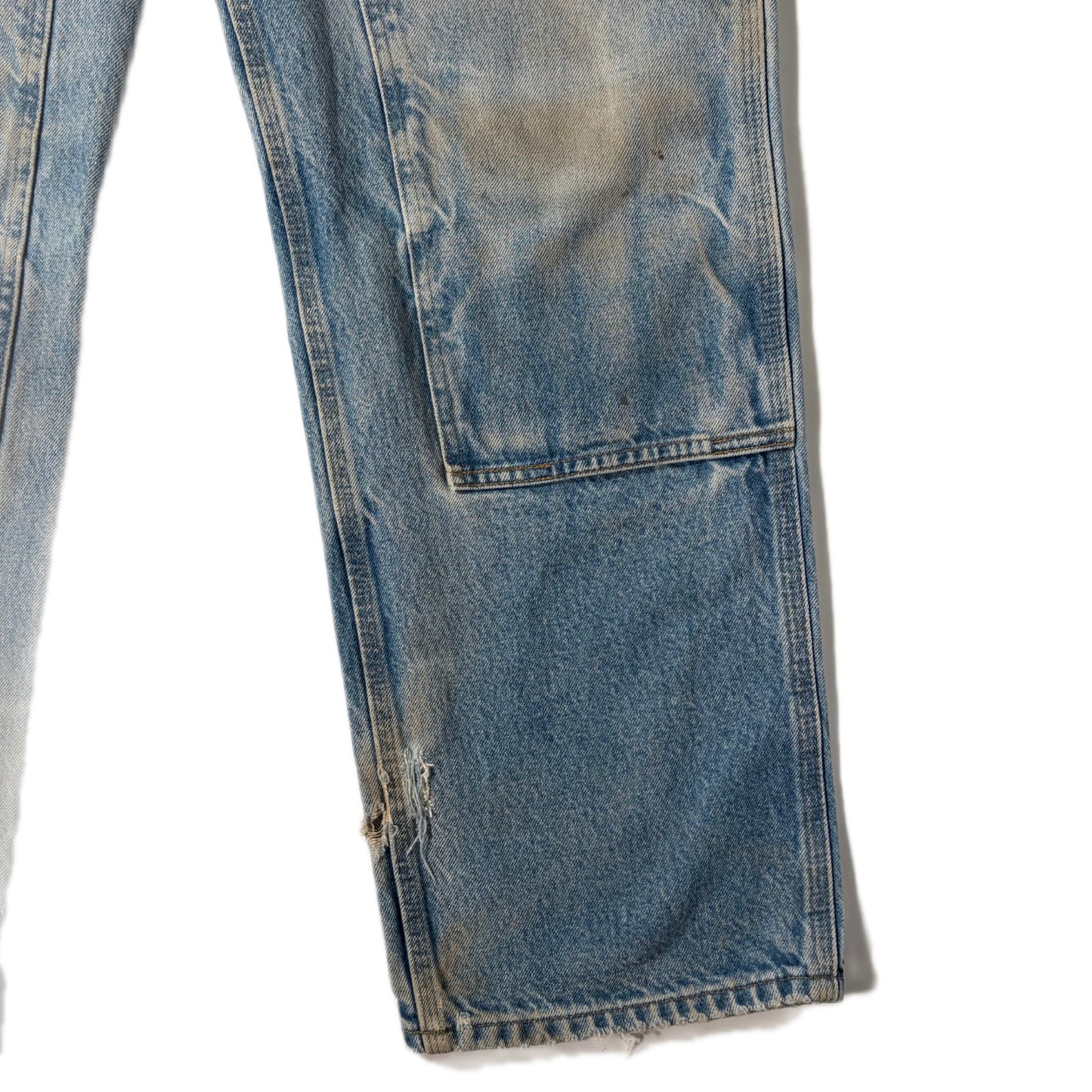 "OLD CARHARTT DOUBLE  KNEE DENIM PANTs/ INDIGO/  表記w34
