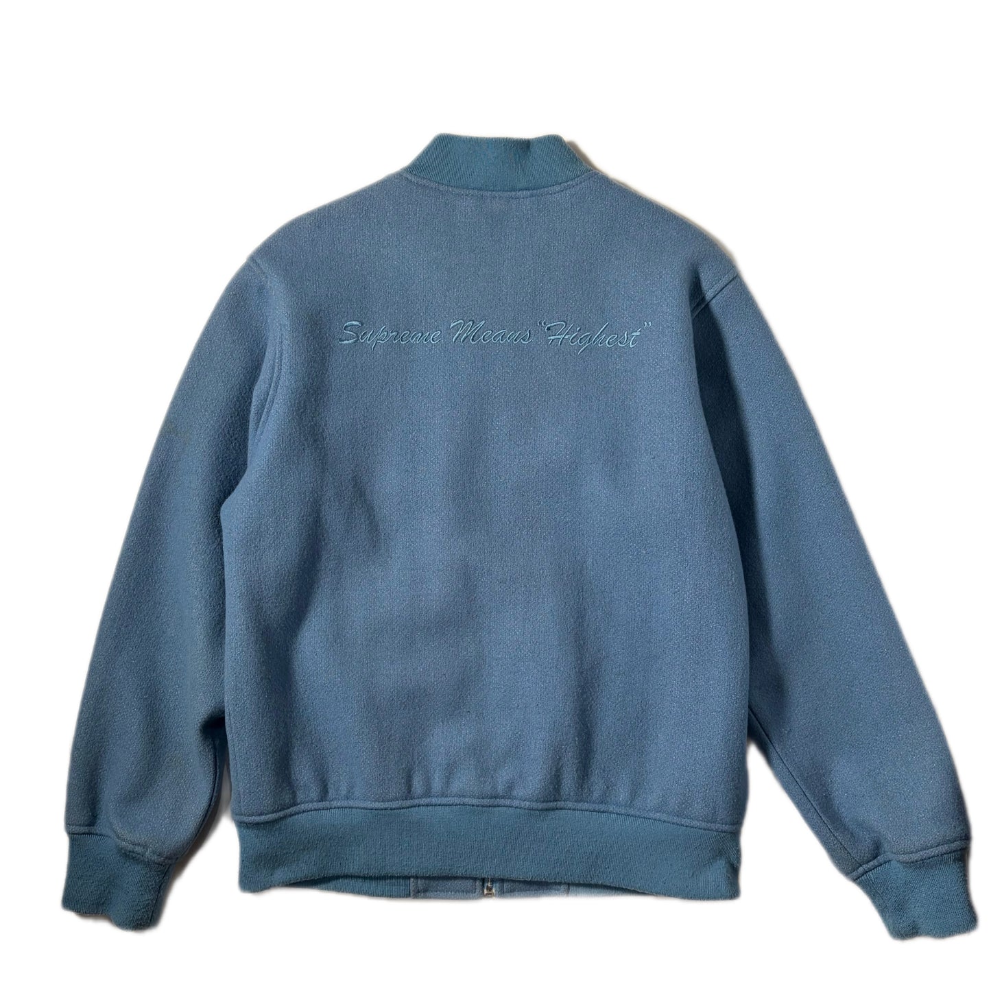 "Supreme 16AW OLD ENGLISH VARSITY JACKET/ SAX 表記M