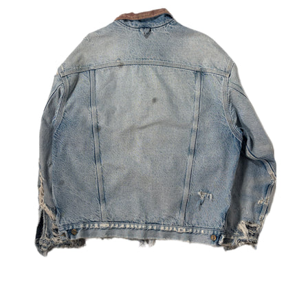 "OLD CARHARTT HARD CRASH DENIM JACKET/ DENIM /  表記L