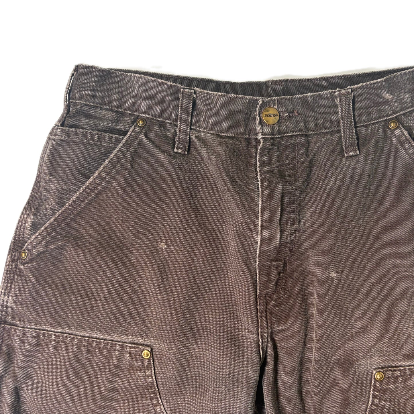 "CARHARTT DOUBLE KNEE PANTS / BROWN/  表記31x30"