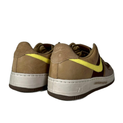 NIKE " AIR FORSE 1 UNEDEFEATED INSIDEOUT PRIORITY" / CANTEEN / LEMOE FRONT - PALOMINO BRU KA CITRON PALO