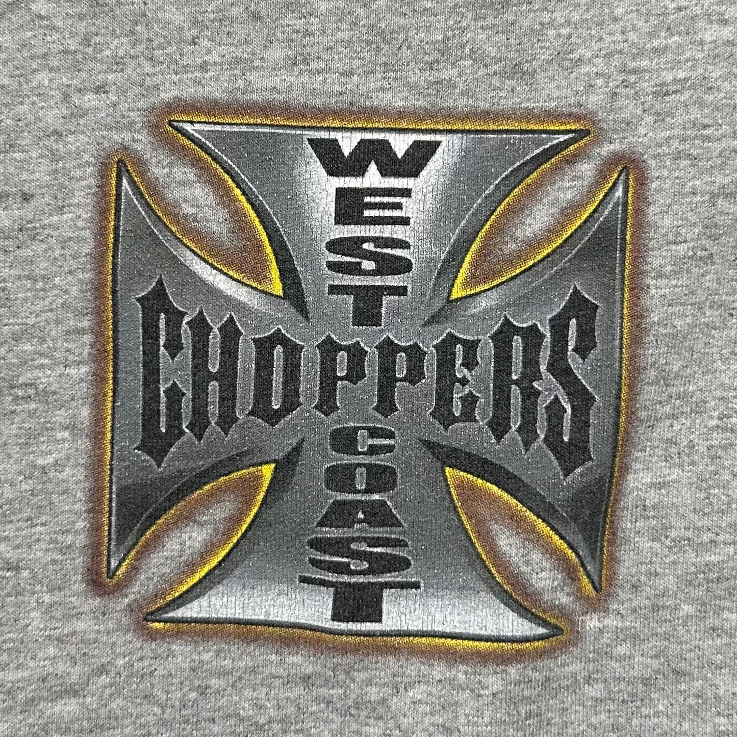 90s "WEST COAST CHOPPERS" L/S TEE GREY / XL