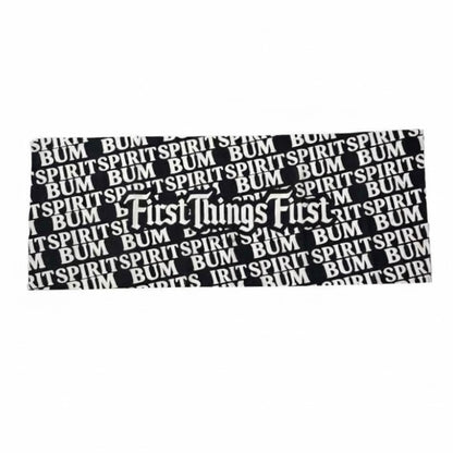 First things First "bum spirit" TENUGUI / BLACK
