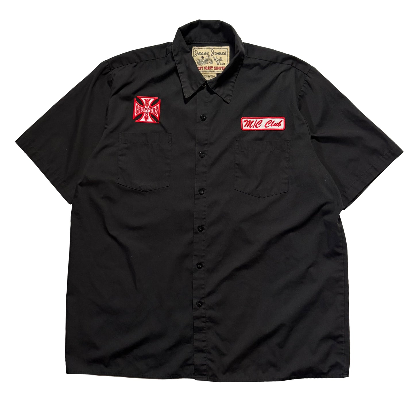 00s "WEST COAST CHOPPERS" S/S SHIRTS BLACK / L