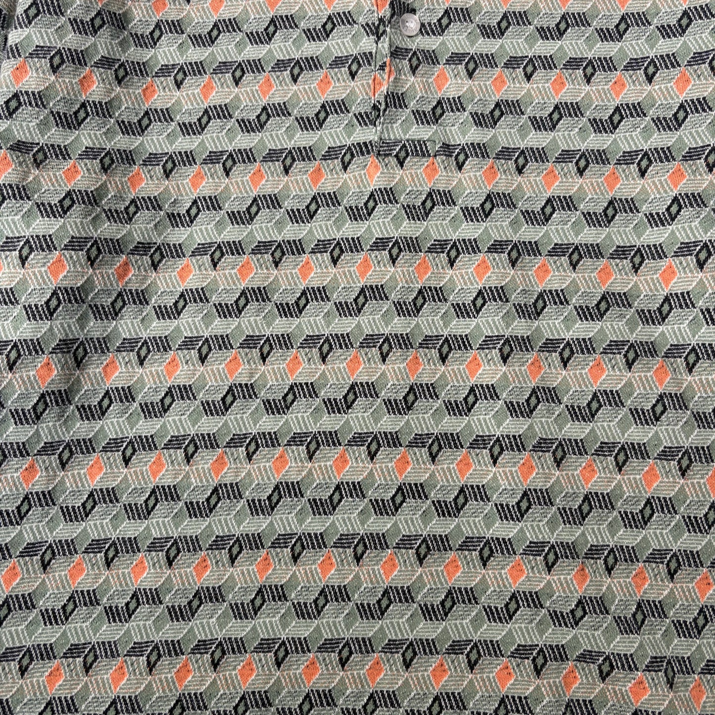 "STUSSY 22SS DIAMOED PATTERN POLO SHIRTS / SAX /  表記L