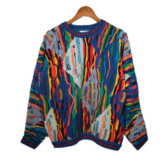 VINTAGE "COOGI" 3D KNIT SWEATER / MULTI/ 表記 S