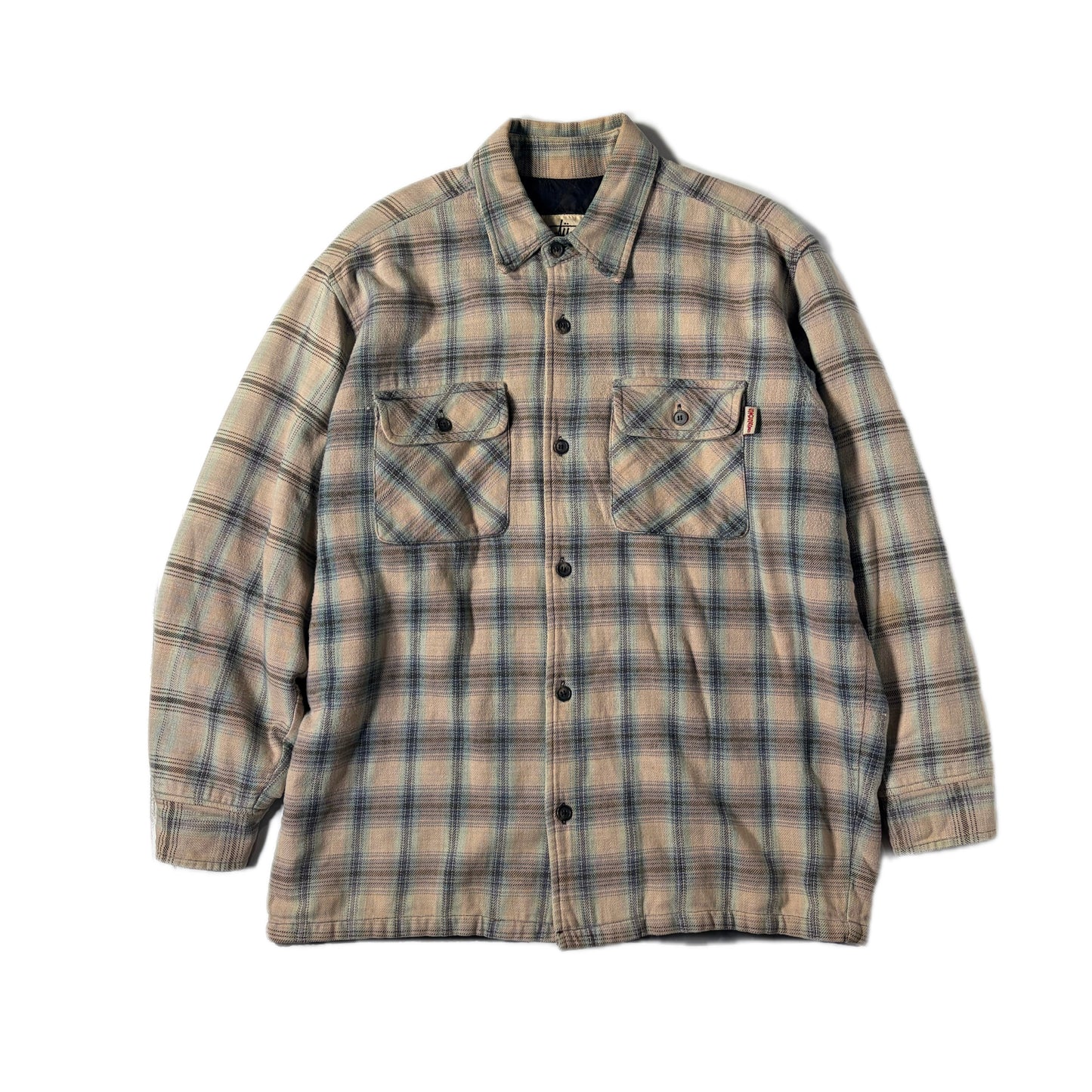 "OLD STUSSY QUILTING SHIRTS / SAX /  表記M