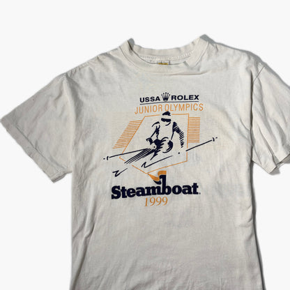 "VINTAGE USSA 1999 JUNIOR OLYMPICS TEE/ WHITE /  表記L