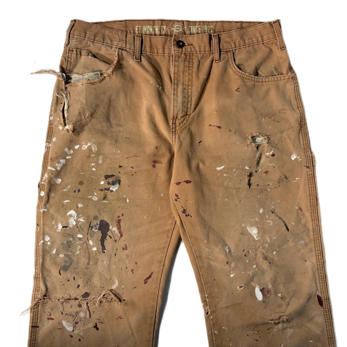 "OLD Dickeies DENIM PANTs/ KAHKI/  表記w33