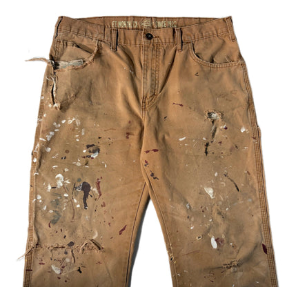 "OLD Dickeies DENIM PANTs/ KAHKI/  表記w33