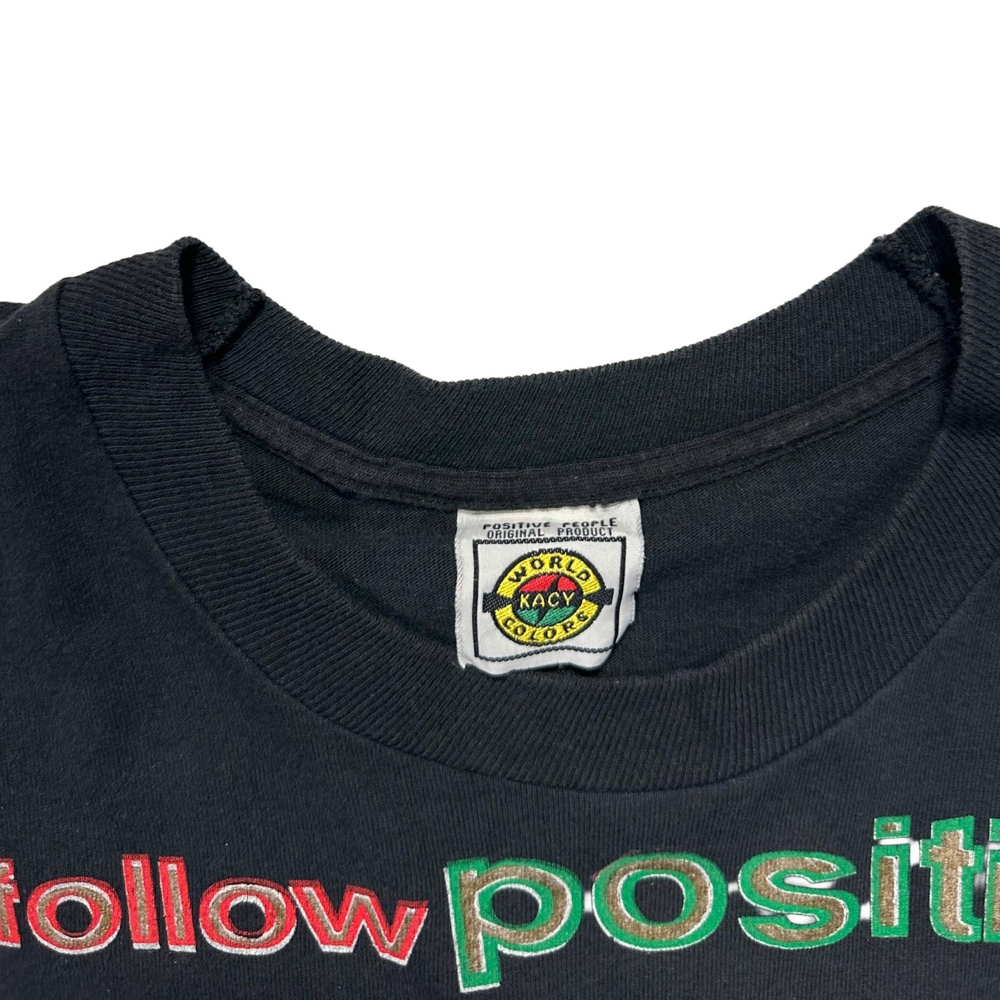 90s "Positive Footsteps" S/S TEE / XL
