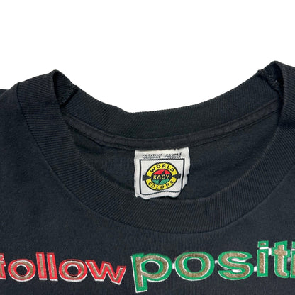 90s "Positive Footsteps" S/S TEE / XL