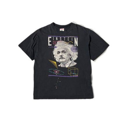 "Vintage Albert Einstein SUN FADE TEE/ BLACK /  表記XL
