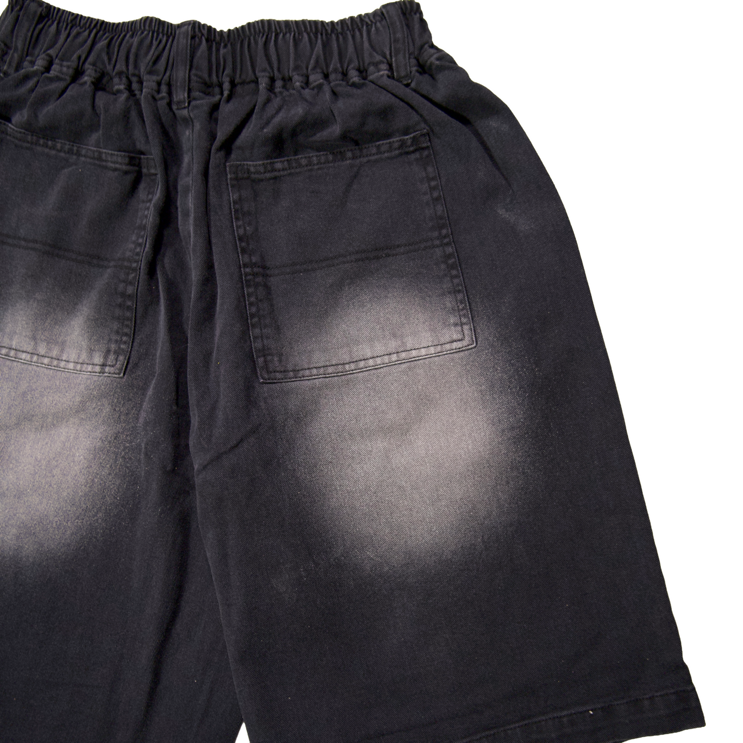 TWILL BLAST DOUBLE KNEE SHORTS /  BLACK