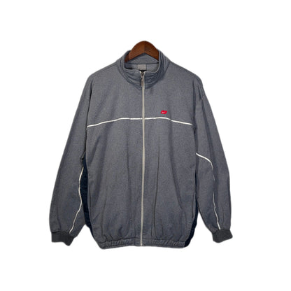 USED NIKE Zip Up Sweatshirt Track Jacket Back Embroidered Logo
　/ GREY 表記L