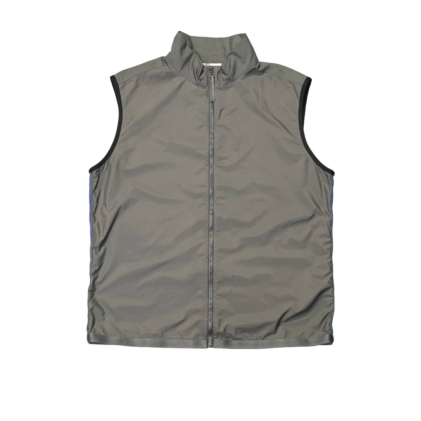 "USED" SS00s Prada Sport Nylon BACK MESH VEST /Gel Grey & Blue / 表記 56 (XL)