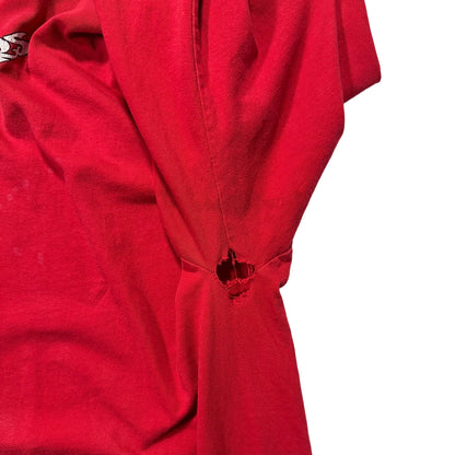 90s "WEST COAST CHOPPERS" L/S TEE RED / XL