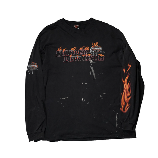 "USED" HARLEY-DAVIDSON L/S TEE / 表記XXL