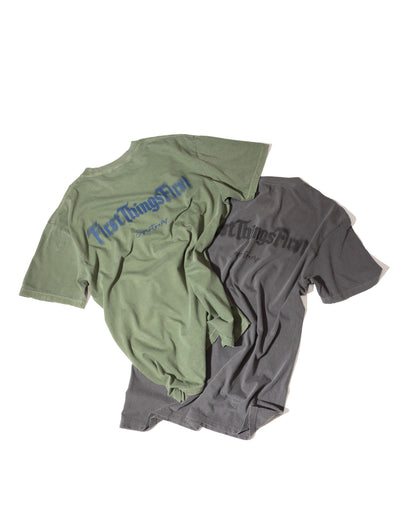 First things First Bule LOGO s/s TEE/ BLACK