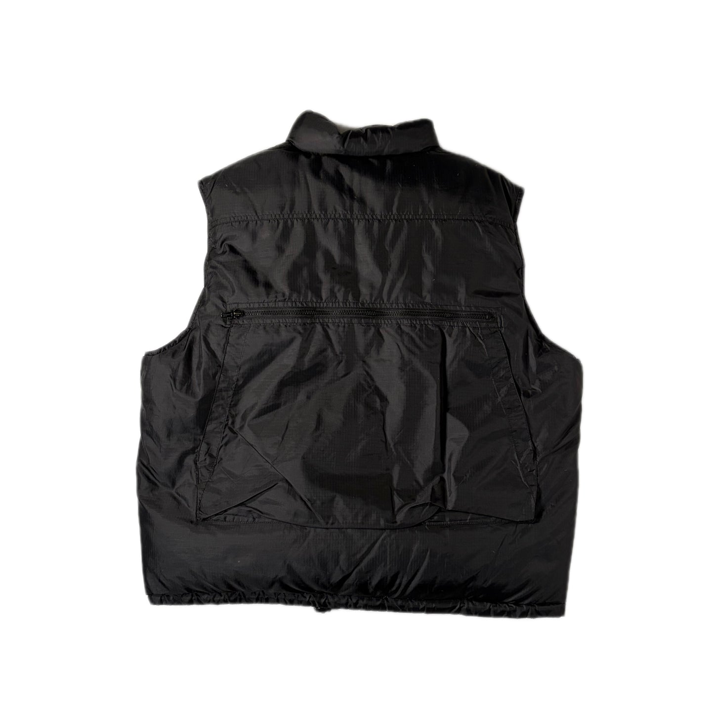 "OLD STUSSY DOWN VEST/ BLACK/  表記XL