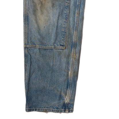 "OLD CARHARTT DOUBLE  KNEE DENIM PANTs/ INDIGO/  表記w34