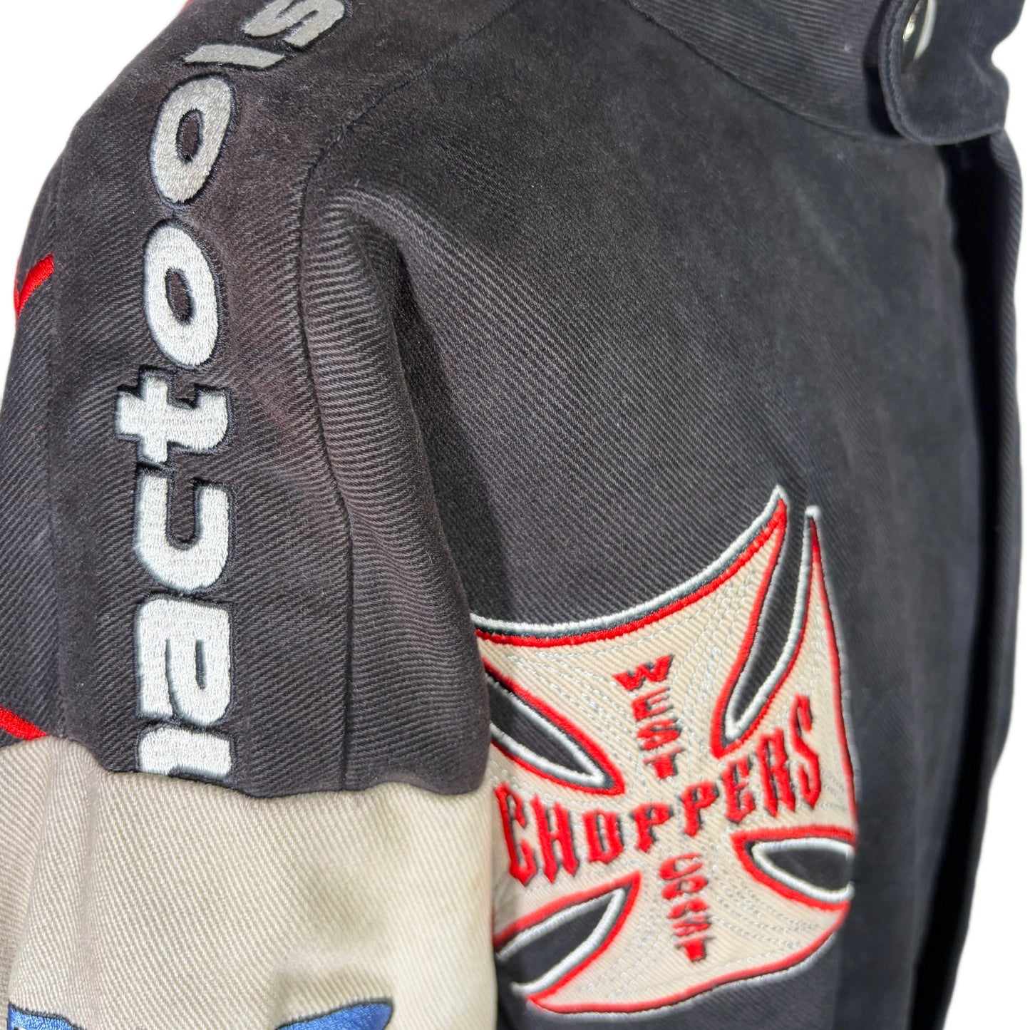"USED" WEST COAST CHOPPERS SPIDER RACING JACKET / L