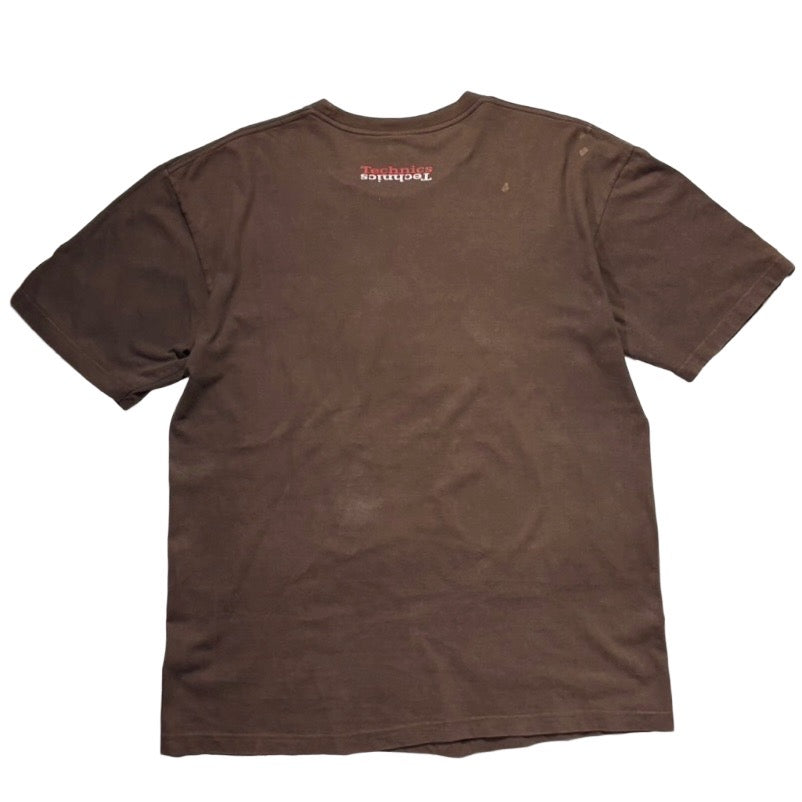 00s"Technics" S/S TEE BROWN / L