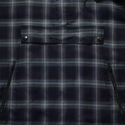 Zip Anorak Shirt / Blue Check