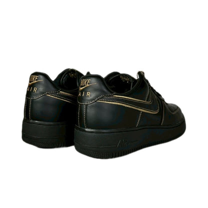 NIKE " AIR FORSE " / BLACK / BLACK-METALALLIC GOLD NOIR NOIR-ORMETA