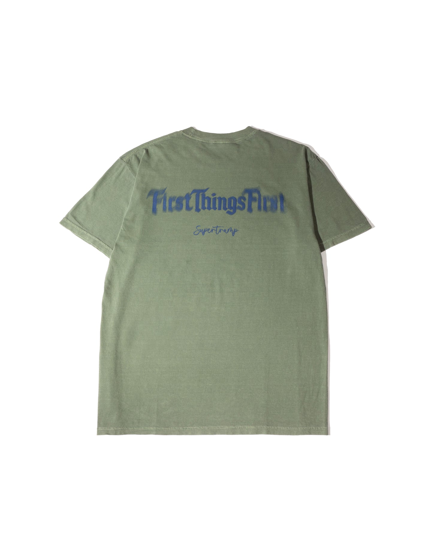 First things First Bule LOGO s/s TEE/ OLEVE