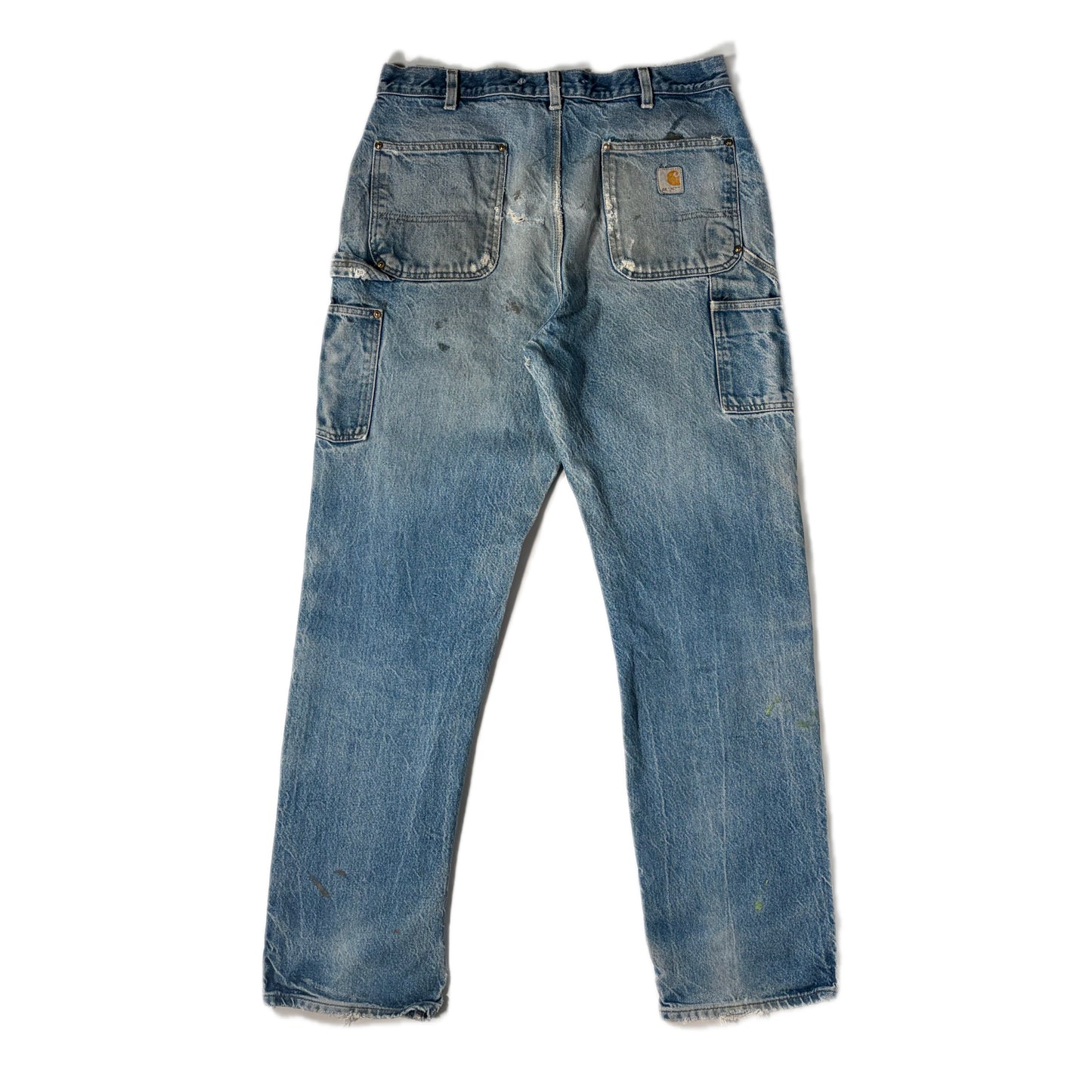 "OLD CARHARTT DOUBLE  KNEE DENIM PANTs/ INDIGO/  表記w36