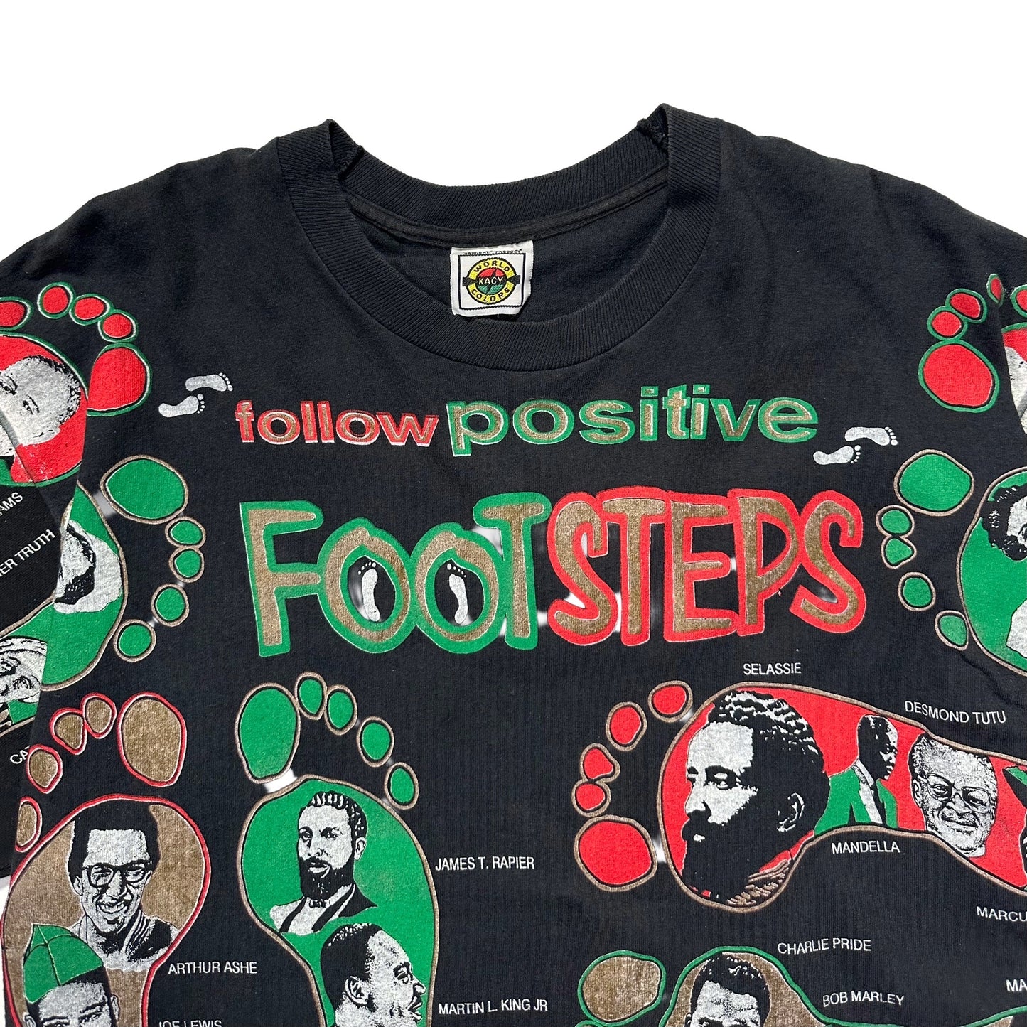 90s "Positive Footsteps" S/S TEE / XL