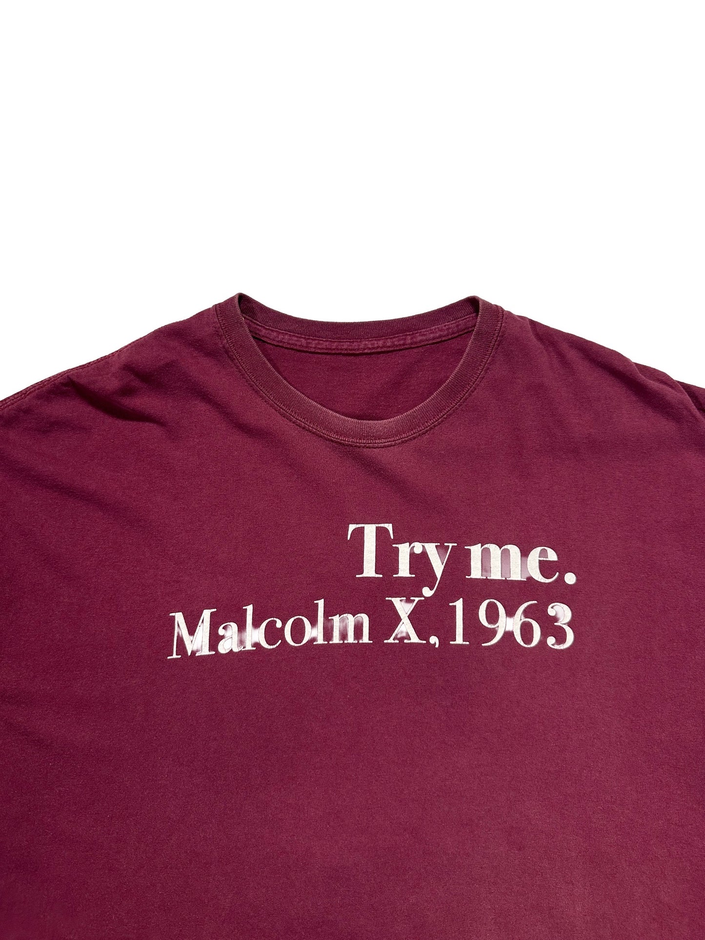 "Malcolm X Try me." S/S TEE / XL