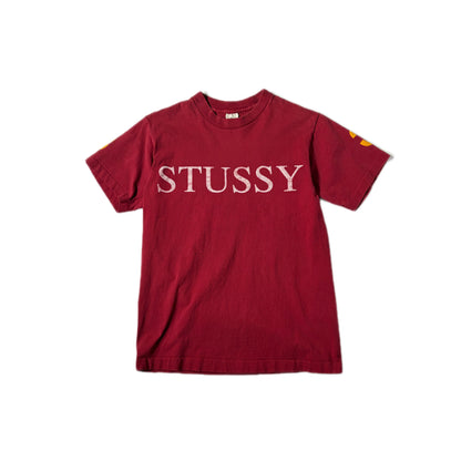 "OLD STUSSY NUMBERS TEE / RED/ 表記M