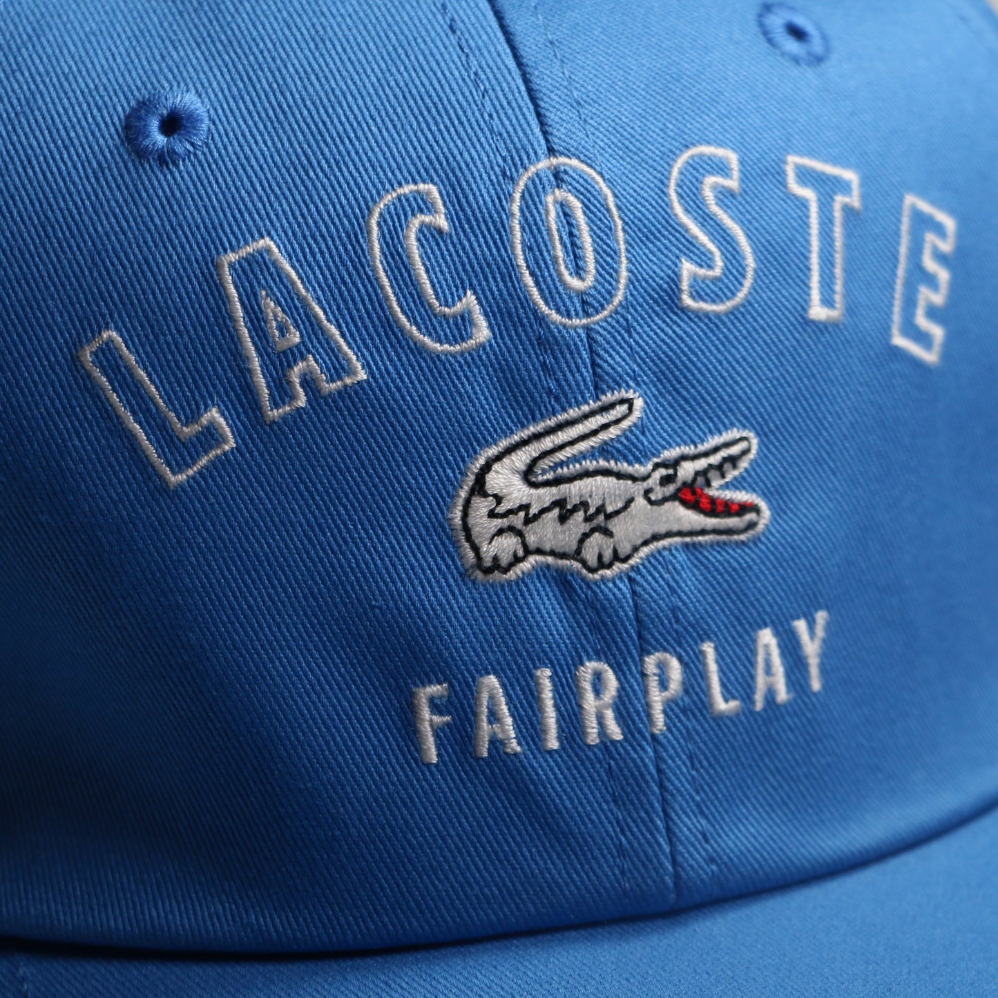LACOSTE COTTON CAP / BLUE