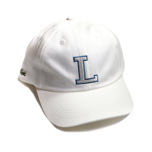 LACOSTE “L” COTTON CAP / WHITE