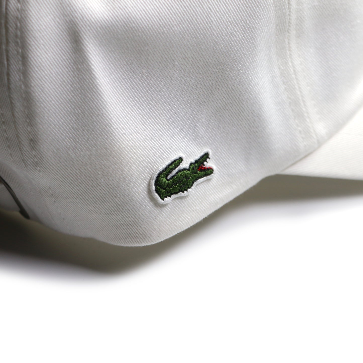 LACOSTE “L” COTTON CAP / WHITE