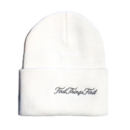 FTF skrg KNIT CAP / WHT