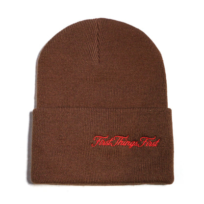 FTF skrg KNIT CAP / HT BRWN