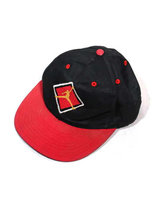 VINTAGE NIKE "AIR JORDAN" 6PANEL CAP / BK RED