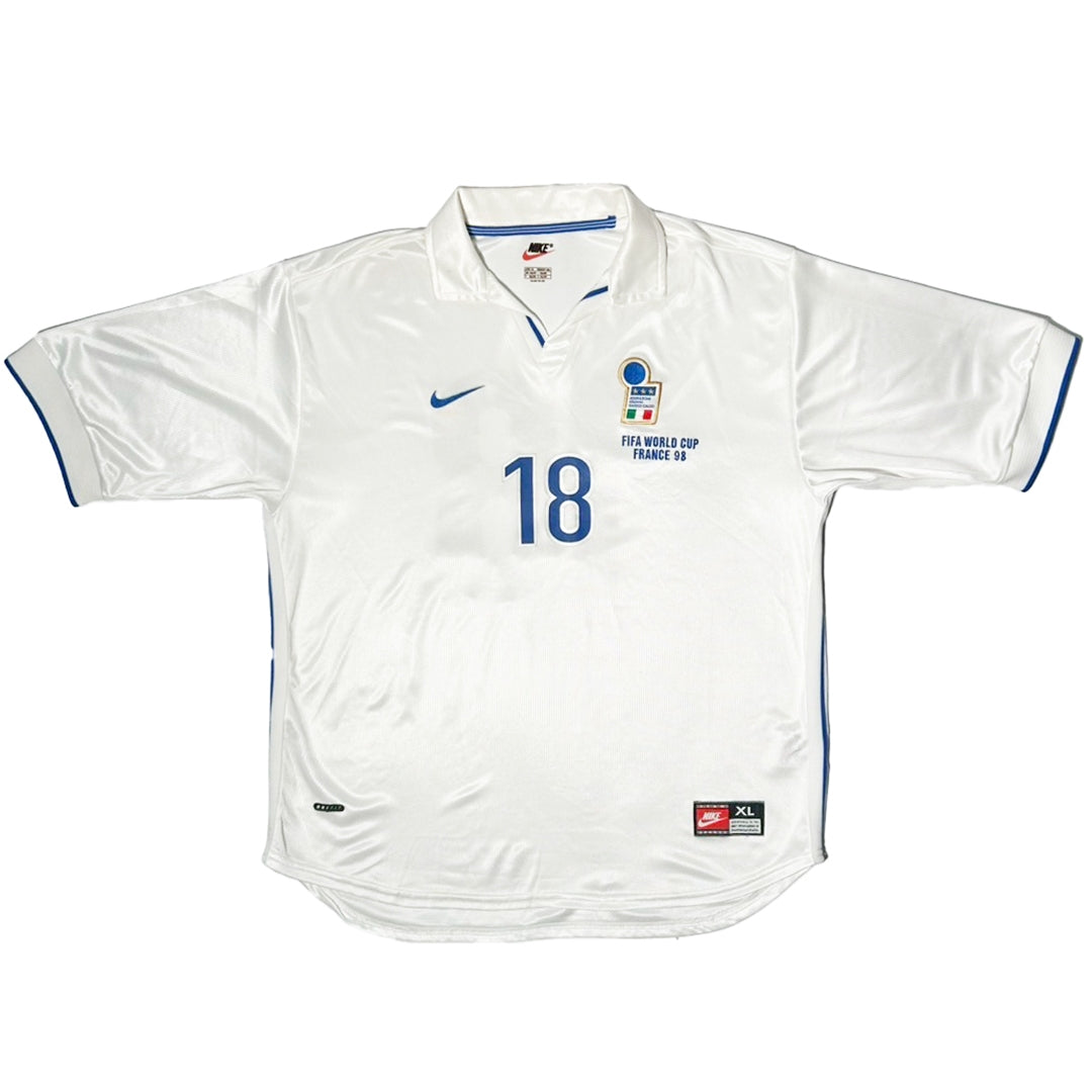 1998 Italy Away FIFA WORLD CUP 98s Embroidery  #18 / XL 070