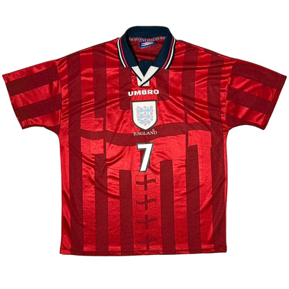 1998 England Away Beckham #7 / L 076